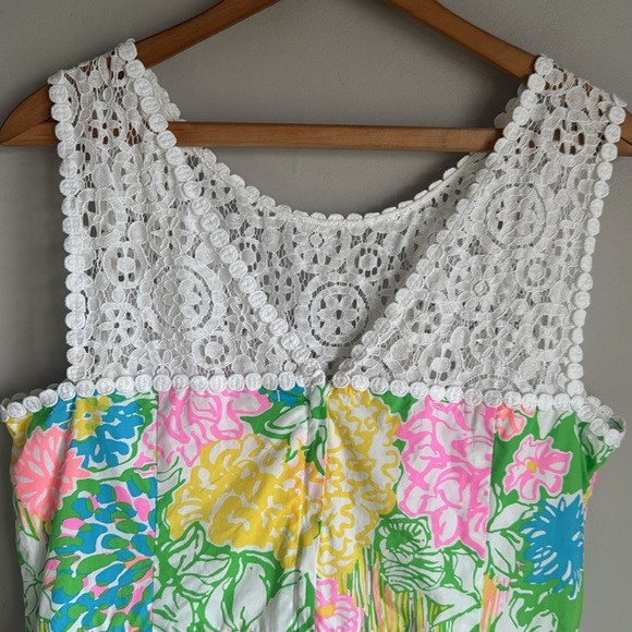 Lilly Pulitzer Raegan Dress Hibiscus Stroll 12 - Picture 9 of 15